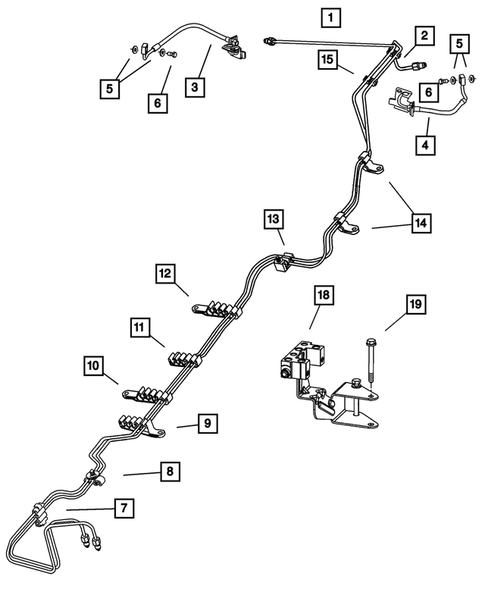 Brake Lines and Hoses for 2004 Chrysler 300M #0
