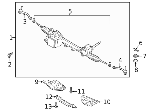 Steering Gear & Linkage for 2019 Kia K900 #0