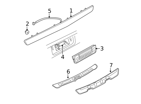 License Lamps for 2007 Saab 9-3 #0