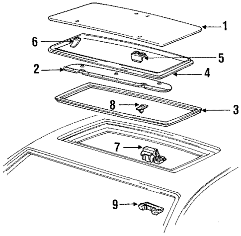 Sunroof for 1988 Oldsmobile Cutlass Calais #0