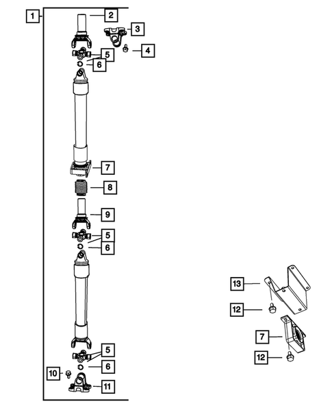 Drive Shaft for 2009 Dodge Ram 3500 #2