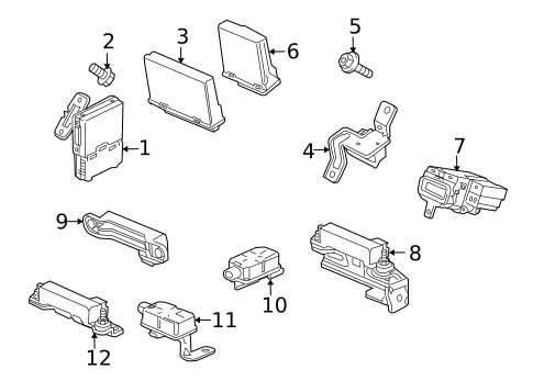 Keyless Entry Components for 2011 Acura ZDX #0
