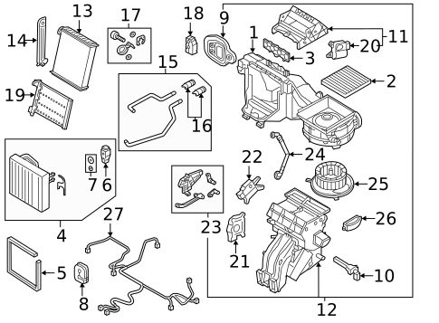 Evaporator & Heater Components for 2015 Volkswagen Golf #15