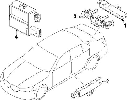 Keyless Entry Components for 2024 BMW 540i xDrive #0