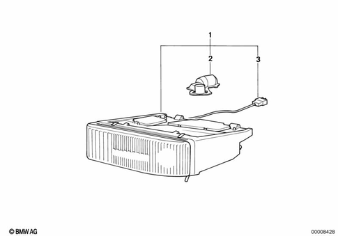 Headlight for 1992 BMW 850Ci #2