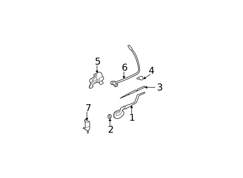 Rear Wiper Components for 2008 Chevrolet Trailblazer #0