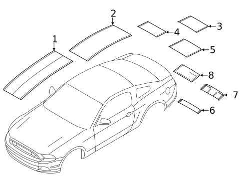 Stripe Tape for 2013 Ford Mustang #1