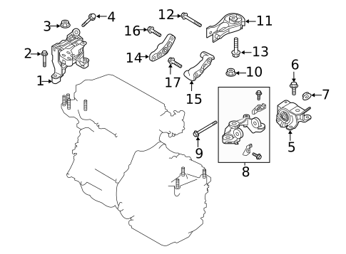 Engine & Trans Mounting for 2019 Mazda CX-5 #2