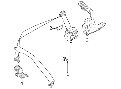 Third Row Seat Belts for 2022 Mercedes-Benz GLE 450 SUV #0