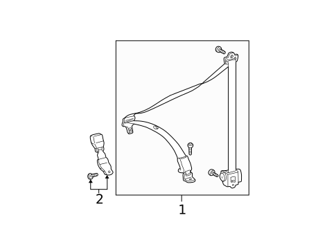 Rear Seat Belts for 2002 Mercedes-Benz ML55 AMG #1