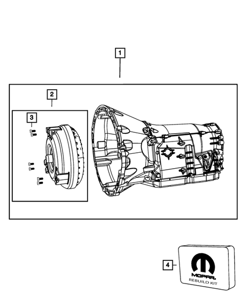 Automatic Transmission / Transaxle and Torque Converter for 2008 Dodge Challenger #0