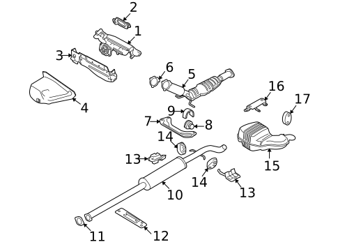 Exhaust Components for 2006 Volvo S80 #0