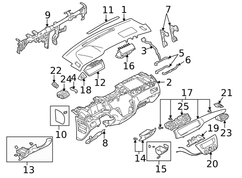 Instrument Panel for 2006 Mitsubishi Lancer #0