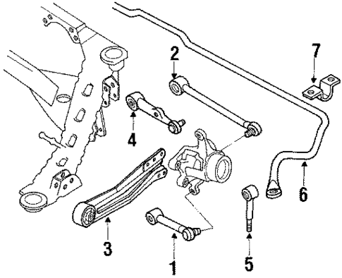Rear Suspension for 1988 Mazda 929 #1