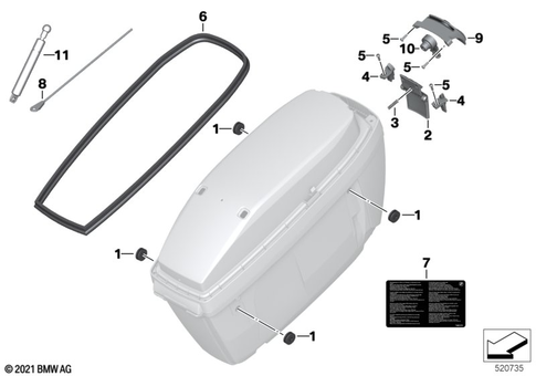 Luggage System for 2009 BMW-Motorrad R 900 RT 10 SF #2