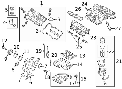 Gaskets & Sealing Systems for 2012 Hyundai Azera #0