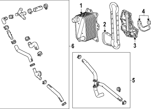 Oil Cooler for 2025 Chevrolet Tahoe #0
