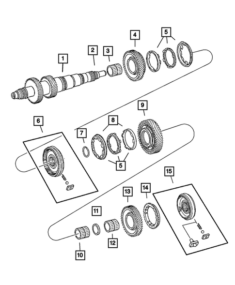 Gear Train for 2005 Jeep Wrangler #0