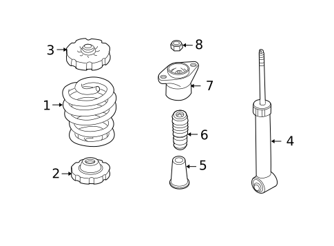 Shocks & Components for 2007 Audi A4 Quattro #1