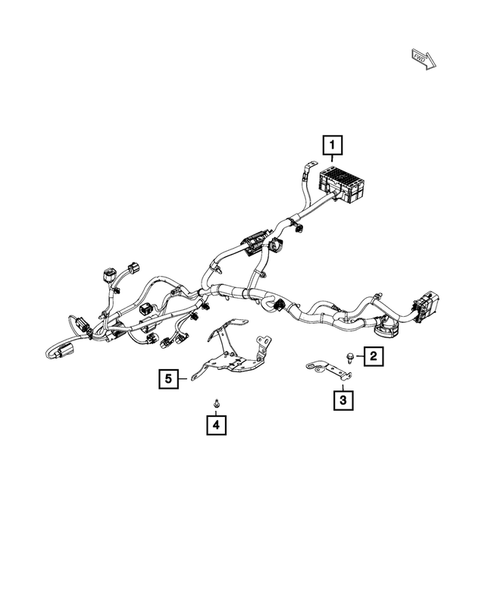 Wiring-Powertrain for 2019 Jeep Cherokee #2