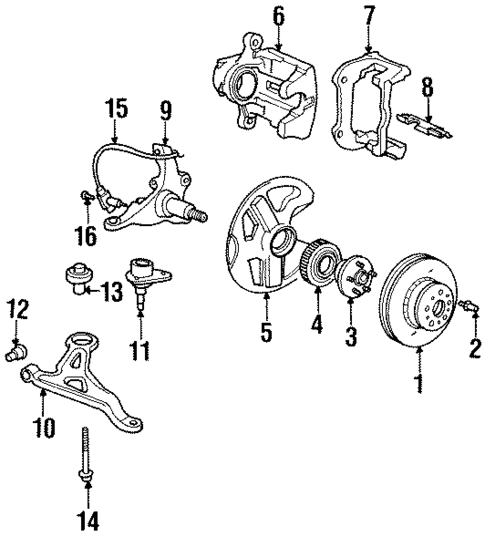 Front Brakes for 1995 Volvo 960 #0