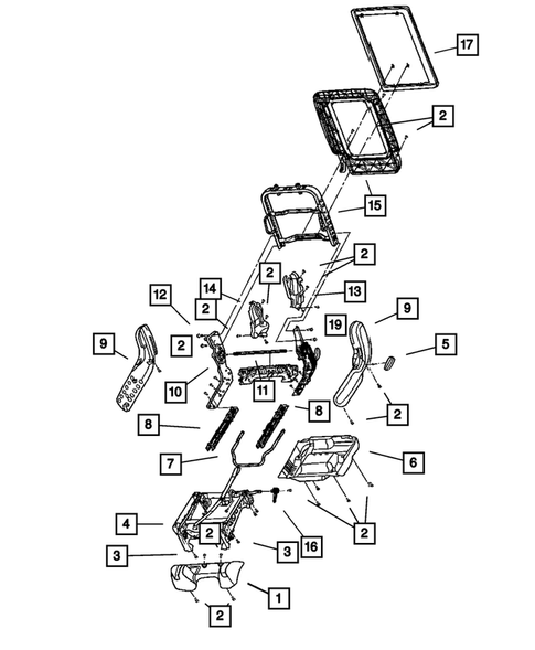Adjusters, Covers, Shields and Risers for 2005 Chrysler Pacifica #0