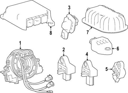 Air Bag Components for 2025 Lexus LX700h #1