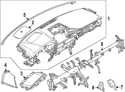 Instrument Panel for 2025 Mazda CX-70 #0