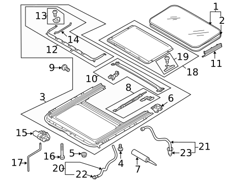 Sunroof for 2017 Porsche Cayenne #0
