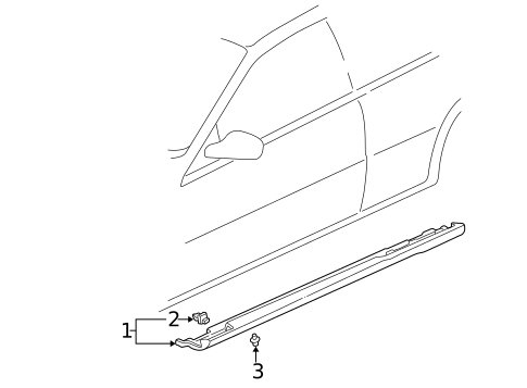 Exterior Trim - Pillars for 1996 Acura Integra #0
