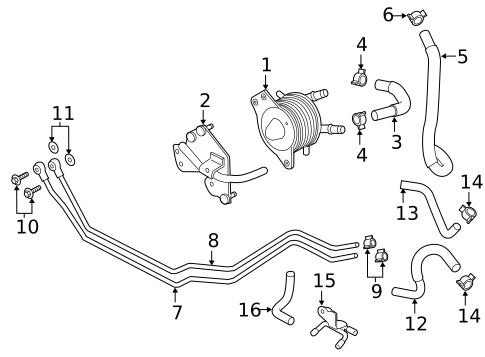 Oil Cooler for 2019 INFINITI Q60 #1