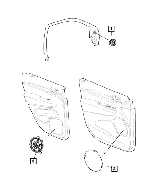 Radio, Antenna, Speakers, DVD, and Video systems for 2011 Dodge Durango #3