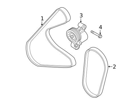 Accessory Drive Belt System Components for 2017 Ford Focus #0