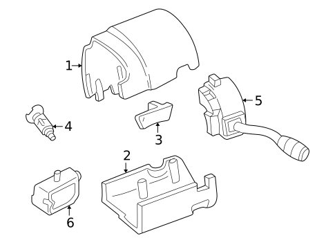 Shroud, Switches & Levers for 2001 Ford Explorer Sport #0