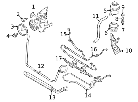 Pump & Hoses for 2008 BMW M3 #1