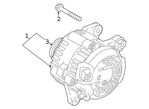 Alternator for 2023 Hyundai Elantra #1