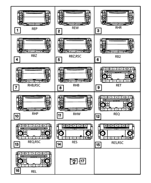 Radio, Antenna, Speakers, DVD, and Video systems for 2011 Jeep Compass #0