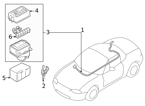 Battery for 1999 Mazda Miata #1