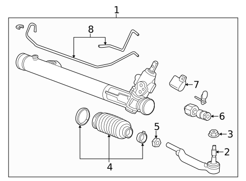 Steering Gear & Linkage for 2010 Cadillac CTS #2