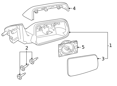 Outside Mirrors for 2009 Ford Focus #1