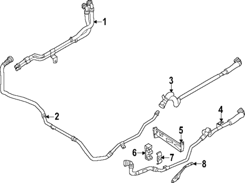Hoses & Pipes for 2023 BMW XM #2