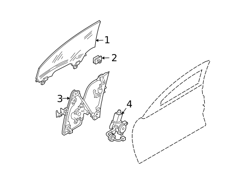 Glass - Door for 2007 Nissan 350Z #0