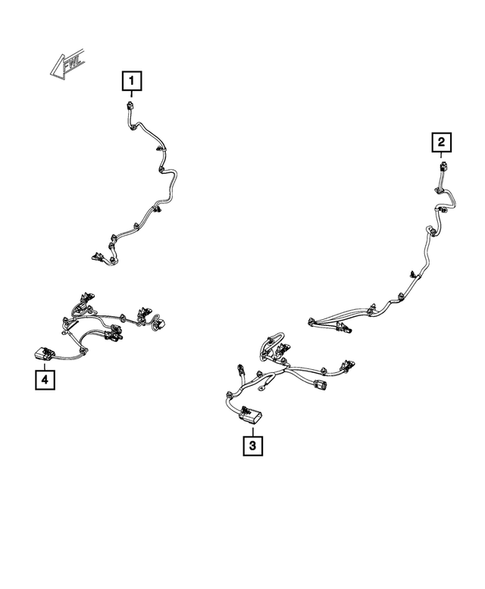 Wiring-Body and Accessories for 2019 Jeep Wrangler #7