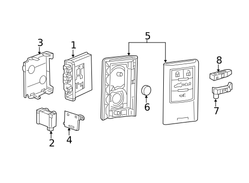 Keyless Entry Components for 2014 Chevrolet Corvette #0