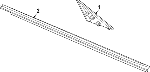 Exterior Trim - Door for 2025 Chevrolet Corvette #0