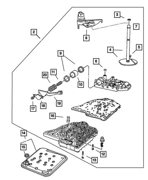 Valve Body for 2001 Chrysler PT Cruiser #0