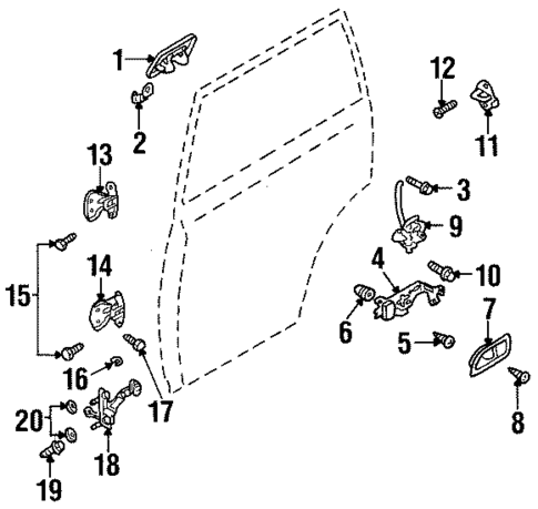 Front Door for 2004 Isuzu Axiom #1