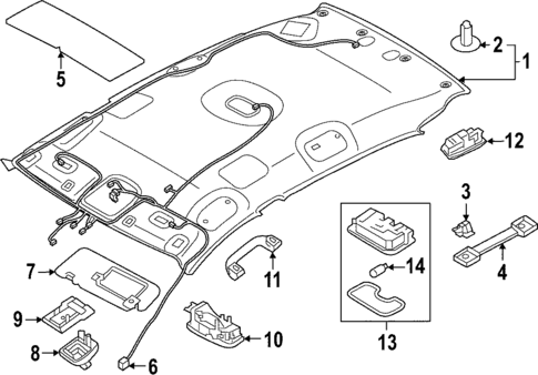 Interior Trim - Roof for 2025 Kia Sportage #0