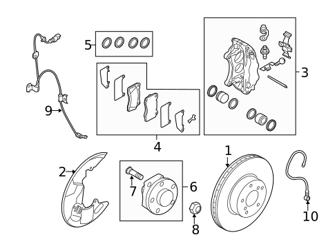 Anti-Lock Brakes for 2008 Subaru Impreza #2