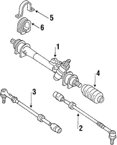 Steering Gear & Linkage for 1990 Volkswagen Jetta #3